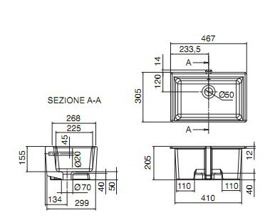 Раковина Scarabeo Miky 8090