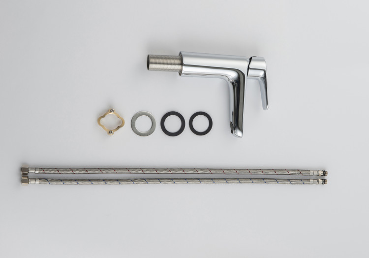 Смеситель для раковины 98, без донного клапана Aquatek AQ1110CR БЕТТА