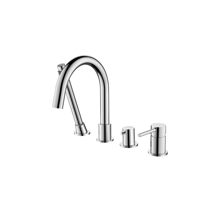 Смеситель на борт ванны на 4 отв. Aquatek AQ1348CR ЕВРОПА