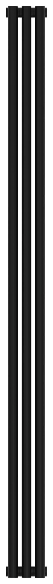 Отопительный радиатор Сунержа Эстет-11 1800х135 3 секции Матовый чёрный