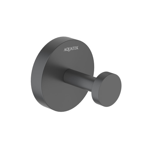 Крючок Aquatek матовый черный AQ4601MB Бетта