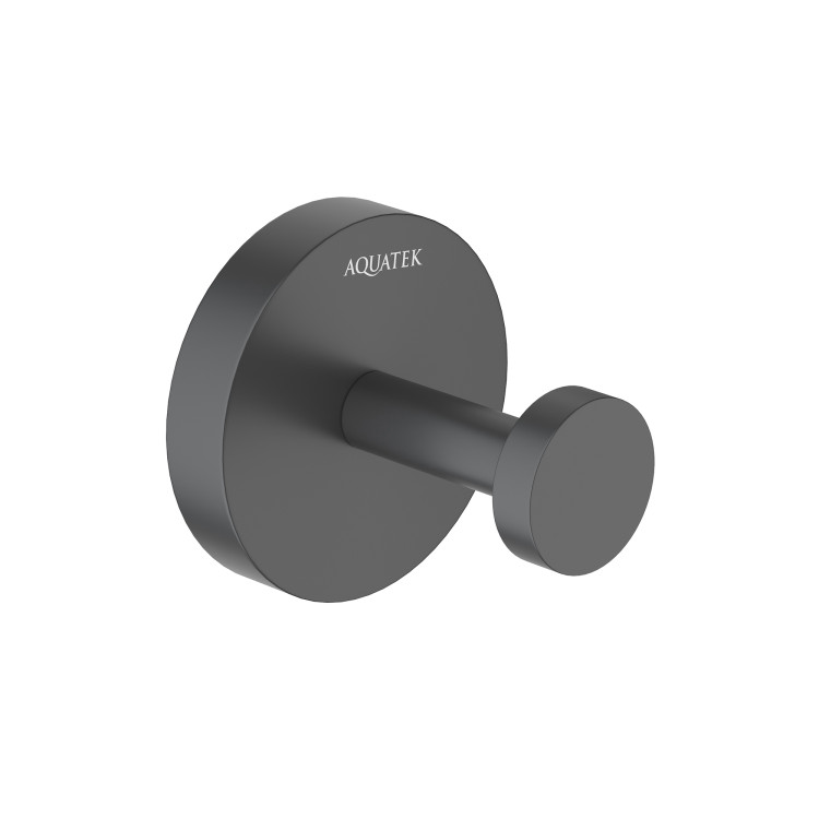 Крючок Aquatek матовый черный AQ4601MB Бетта