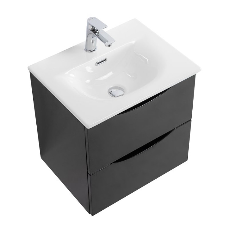 База под раковину подвесная с двумя выкатными ящиками BelBagno MARINO-CER-MINI-600-2C-SO-BO-P