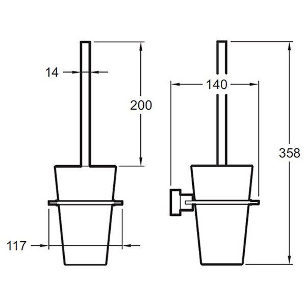 Ершик для унитаза Jacob Delafon Mecanique E77871-CP