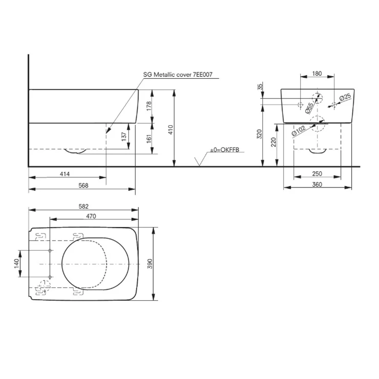 Унитаз Toto SG series CW512YR подвесной