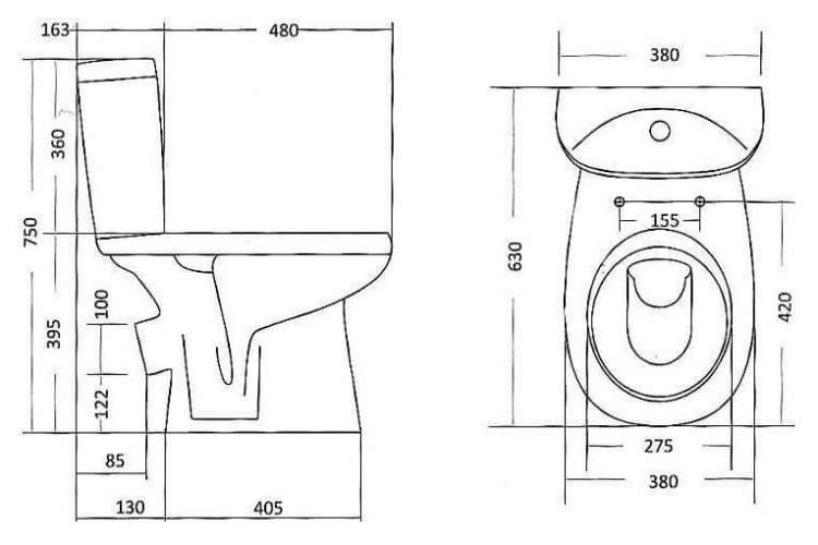 Унитаз компакт Santek Анимо 1WH302137