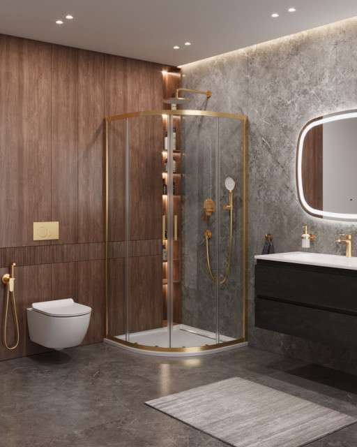 Душевой уголок MOLVENO-R-2 Cezares MOLVENO-R-2-100-C-BORO-IV