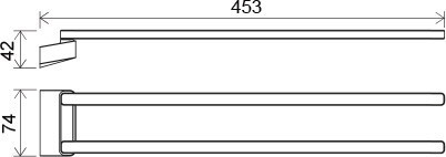 Полотенцедержатель Ravak 10° X07P328 поворотный