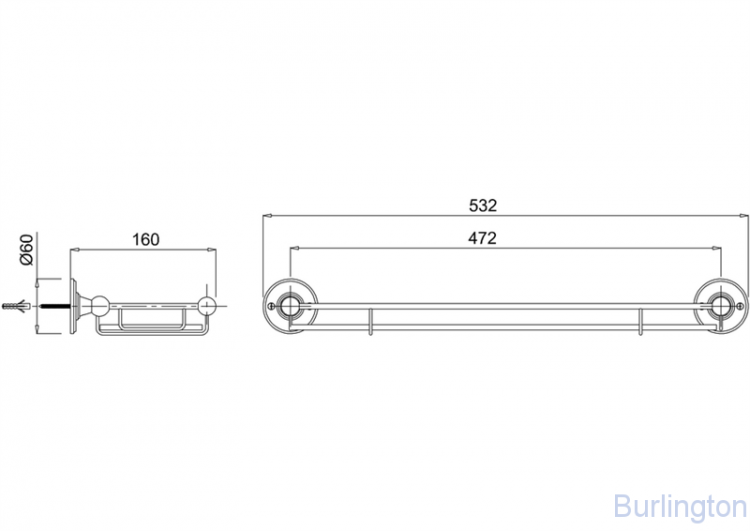 Стеклянная полка [A18 CHR]