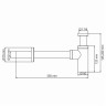 WasserKRAFT A093 Сифодля раковины