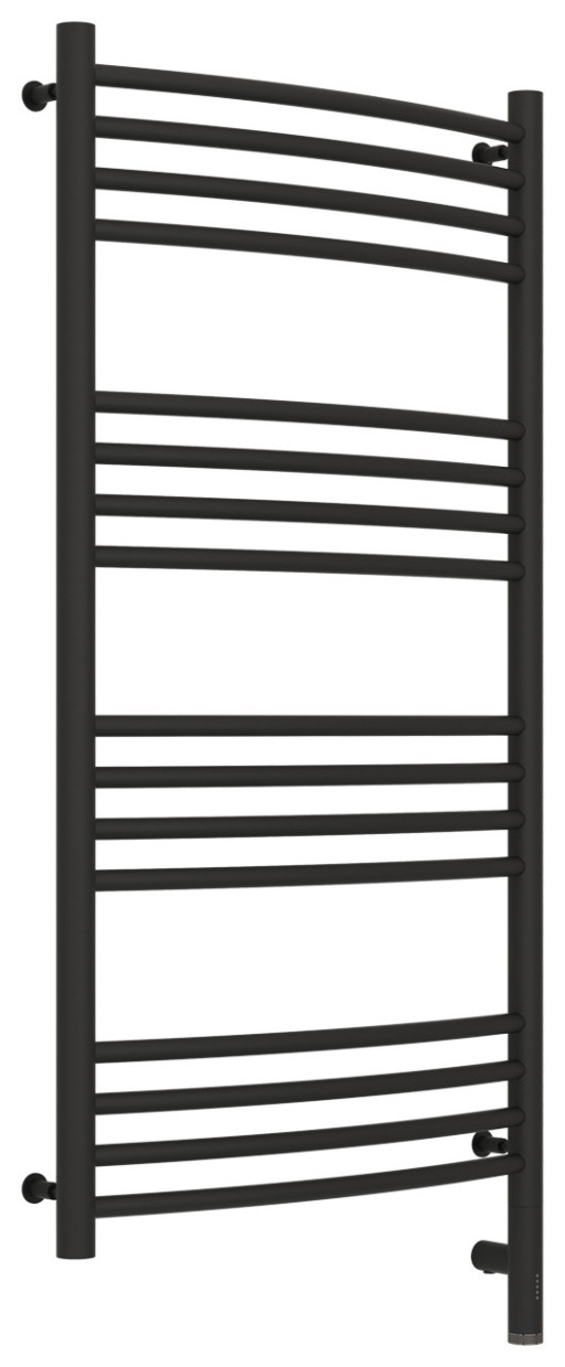 Полотенцесушитель электрический Сунержа Богема 3.0 выгнутая 1000х500 МЭМ правый Тёмный титан муар