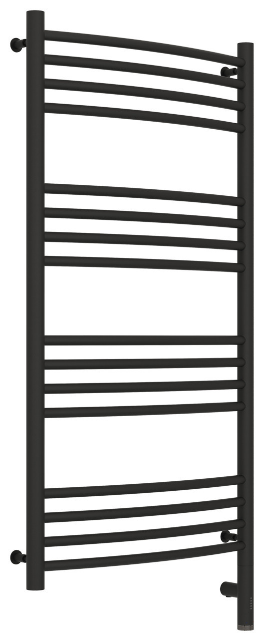 Полотенцесушитель электрический Сунержа Богема 3.0 выгнутая 1000х500 МЭМ правый Тёмный титан муар