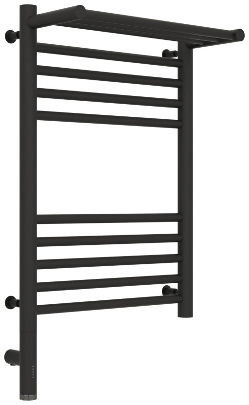 Полотенцесушитель электрический Сунержа Богема с полкой 3.0 600х400 / МЭМ левый Тёмный титан муар