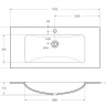 База под раковину подвесная с двумя выкатными ящиками BelBagno KRAFT-1000-2C-SO-RGB
