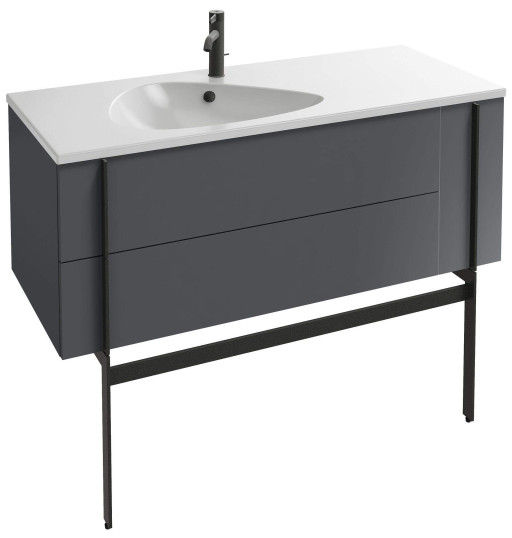 Мебель 120 см для раковины-столешницы 120 см, белый блестящий Jacob Delafon NOUVELLE VAGUE EB3036-G1C