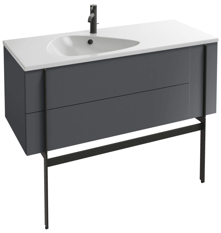 Мебель 120 см для раковины-столешницы 120 см, белый блестящий Jacob Delafon NOUVELLE VAGUE EB3036-G1C