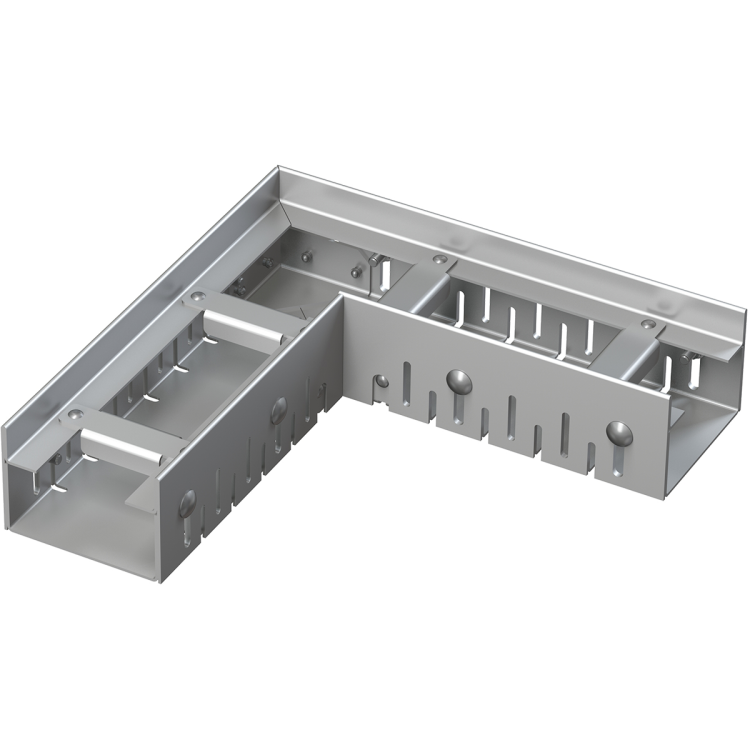 Дренажный угловой желоб 75 мм регулируемый, нержавеющая сталь Alcadrain ADZ301VR