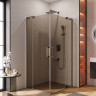 Душевой уголок SLIDER AH-2 Cezares SLIDER-AH-2-80/90-90/100-GRIGIO-Cr