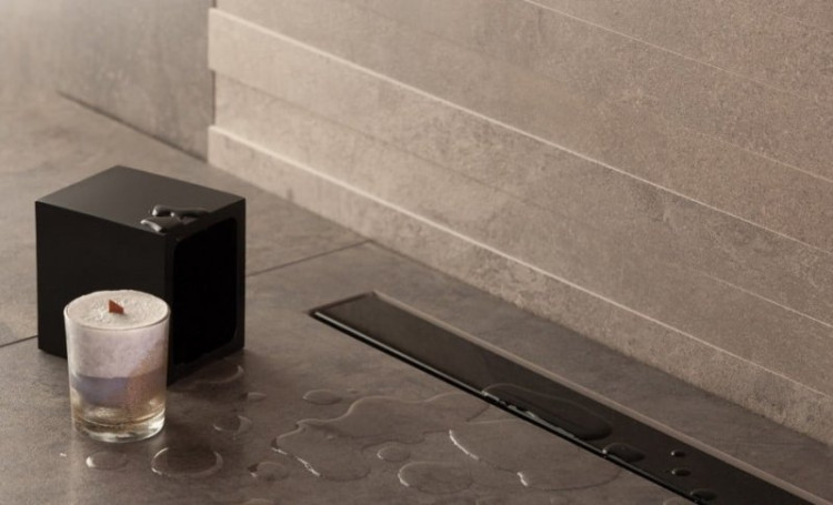 Душевой лоток Pestan Confluo Frameless Line 450 Black Glass Cezares 13701202