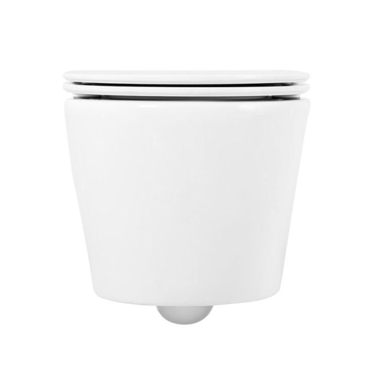 Унитаз подвесной c креплением и сиденьем дюропласт soft close Cezares BB8001CHR/SC