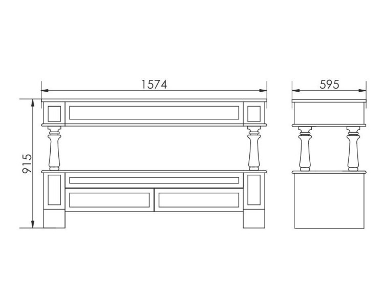 Тумба Атолл Джулия двойная