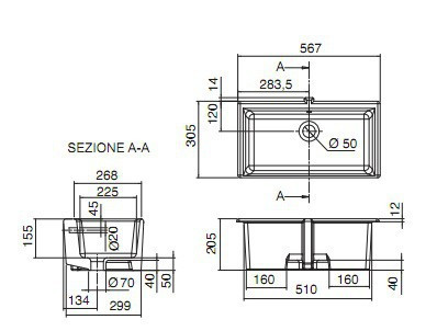 Раковина Scarabeo Miky 8091