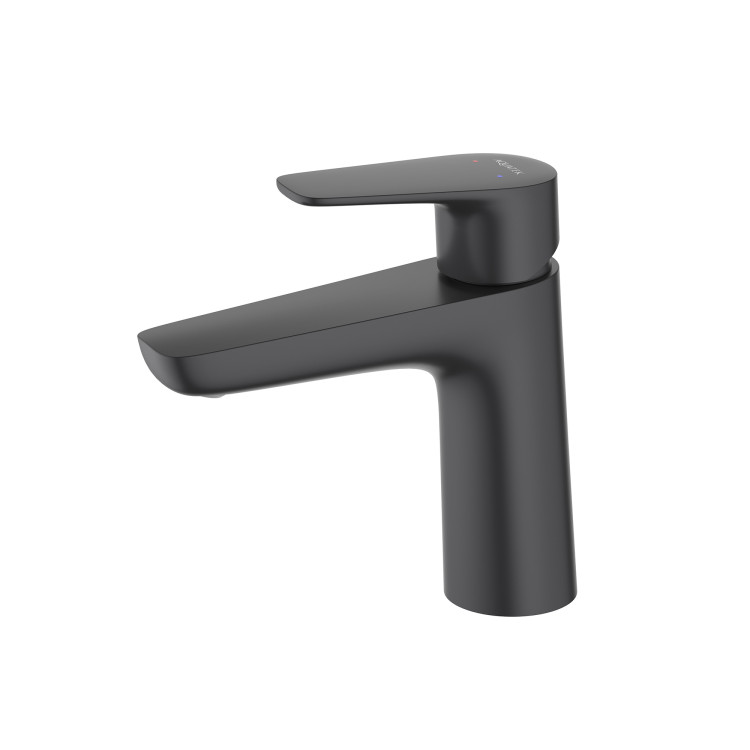 Смеситель для раковины 98, без донного клапана Aquatek, матовый черный AQ1110MB БЕТТА