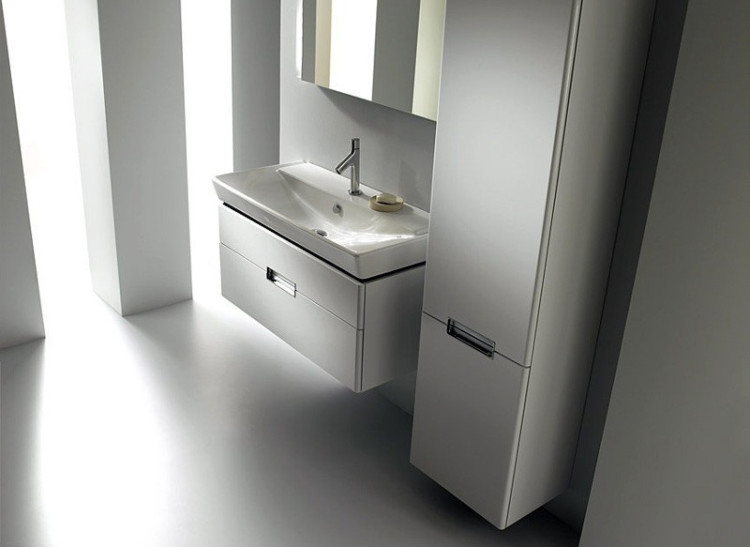 Тумба под раковину Jacob Delafon Reve 100 подвесная 2 ящика