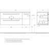 Мебельная ручка ECO (60 см) для базы ECO-CER-N-1200-2C-1A-SO-L(R) 1 штука Cezares RS156SG.3/512