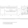 Мебельная ручка ECO (60 см) для базы ECO-CER-N-1200-2C-1A-SO-L(R) 1 штука Cezares RS156SG.3/512