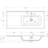 Мебельная ручка ECO (60 см) для базы ECO-CER-N-1200-2C-1A-SO-L(R) 1 штука Cezares RS156SG.3/512