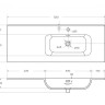 Мебельная ручка ECO (60 см) для базы ECO-CER-N-1200-2C-1A-SO-L(R) 1 штука Cezares RS156SG.3/512