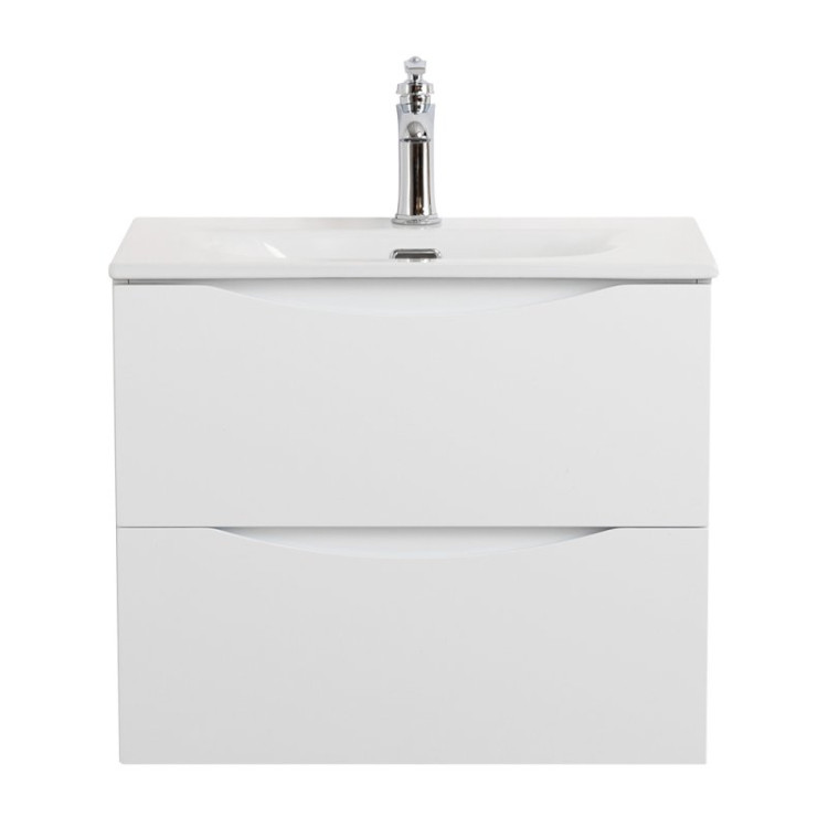 База под раковину подвесная с двумя выкатными ящиками BelBagno MARINO-CER-MINI-600-2C-SO-NL-P