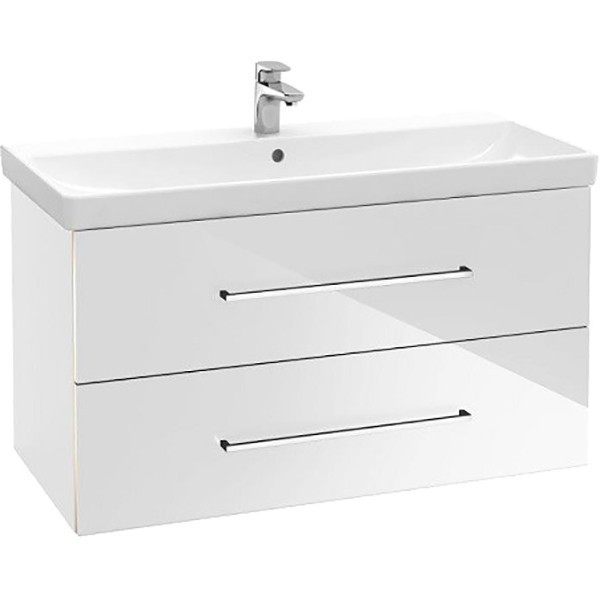 Тумба под раковину Villeroy&Boch Avento 45 подвесная 2 выдвижных ящика