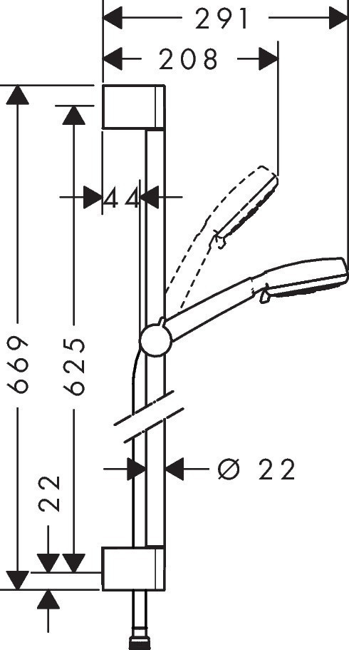 Душевой гарнитур Hansgrohe Crometta 26651400