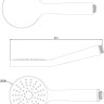 Ручной душ Ravak Flat S 960.00