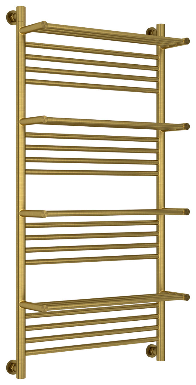 Полотенцесушитель водяной Сунержа Богема 4 полки+ 1200х600 Состаренная латунь