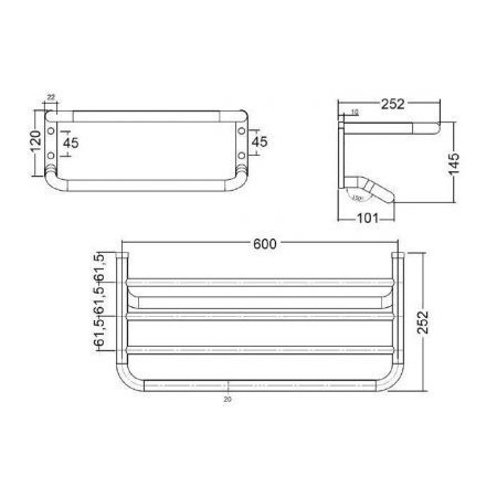 Полотенцедержатель Kludi A-xes 4898905