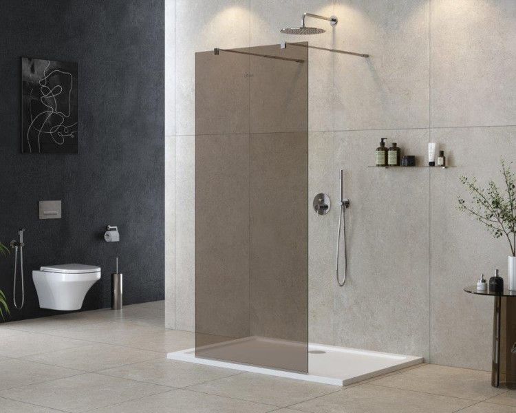 Душевая перегородка LIBERTA-L-2 Cezares LIBERTA-L-2-120-BR-NERO