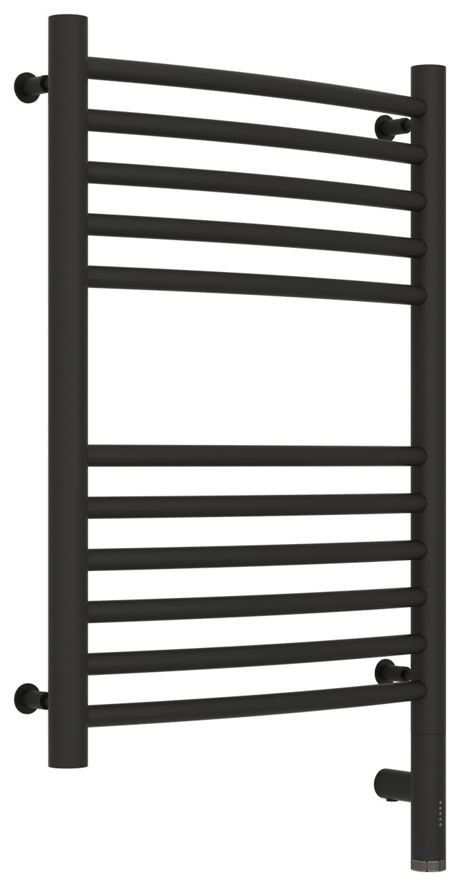 Полотенцесушитель электрический Сунержа Богема 3.0 выгнутая 600х400 МЭМ правый Тёмный титан муар