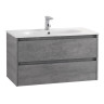 База под раковину подвесная с двумя выкатными ящиками BelBagno KRAFT-1000-2C-SO-RNN