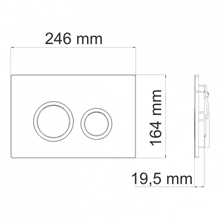 WasserKRAFT  PB01 Кнопка смыва