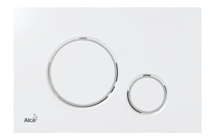 Кнопка управления для скрытых систем инсталляции, белый/xром-глянец Alcadrain M770