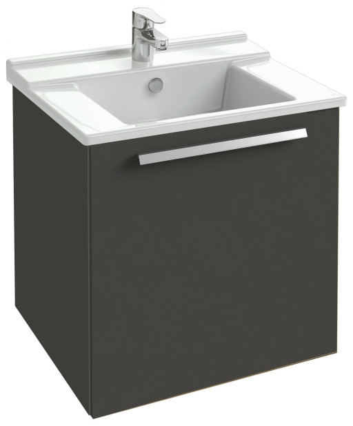 Мебель 57 см для раковины-столешницы, серый антрацит Jacob Delafon STRUKTURA EB1284-N14