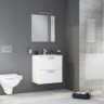 Набор мебели Mia 60 см с раковиной и ящиками, белый глянцевый