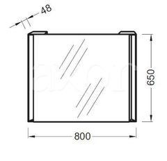 Зеркало Jacob Delafon Reve 80