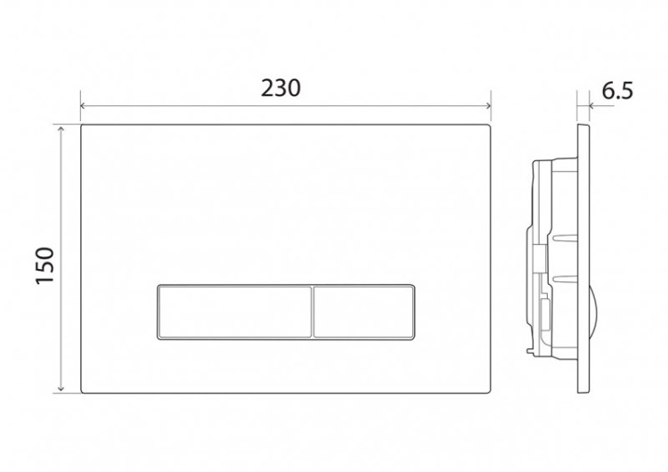 Кнопка смыва BelBagno GENOVA Cezares BB020-GV-CHROME.M