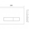 Кнопка смыва BelBagno GENOVA Cezares BB020-GV-CHROME.M