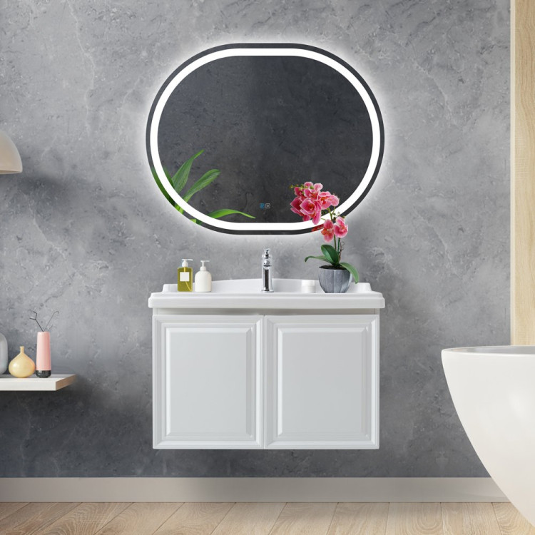 Зеркало со встроенной подсветкой, сенсорным выключателем и подогревом, 12V, 220-240V Cezares CZR-SPC-GIUBILEO-1000-800-TCH-WARM