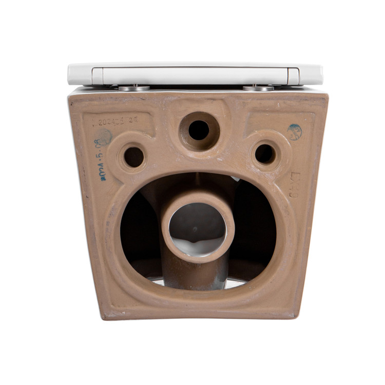 Унитаз-компакт безободковый Aquatek ЕВРОПА AQ1900T-00, 490*360*320 мм, смыв TORNADO, горизонтальный выпуск, тонкое сиденье с механизмом плавного закрывания, крепеж